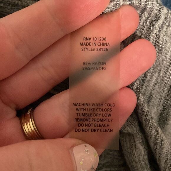 Soft Surroundings Heather Gray Lightweight Knit Tunic Blouse Size Medium - Picture 7 of 7